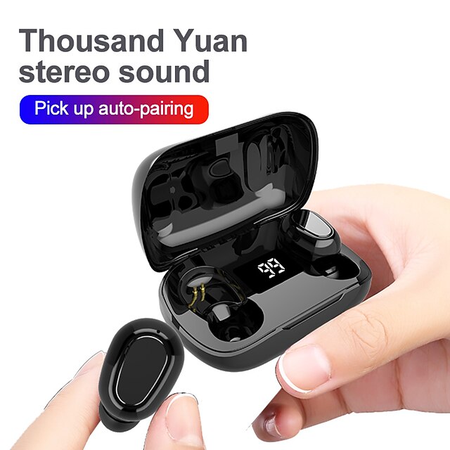  L21 Pro True Wireless Headphones TWS Earbuds Bluetooth5.0 Stereo for Apple Samsung Huawei Xiaomi MI  Fitness Gym Workout Jogging Mobile Phone