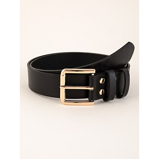 Womens Clothing Womens Accessories | Womens Waist Belt Party Street Dailywear Holiday Black Belt Pure Color WorkBasic Fall Winte