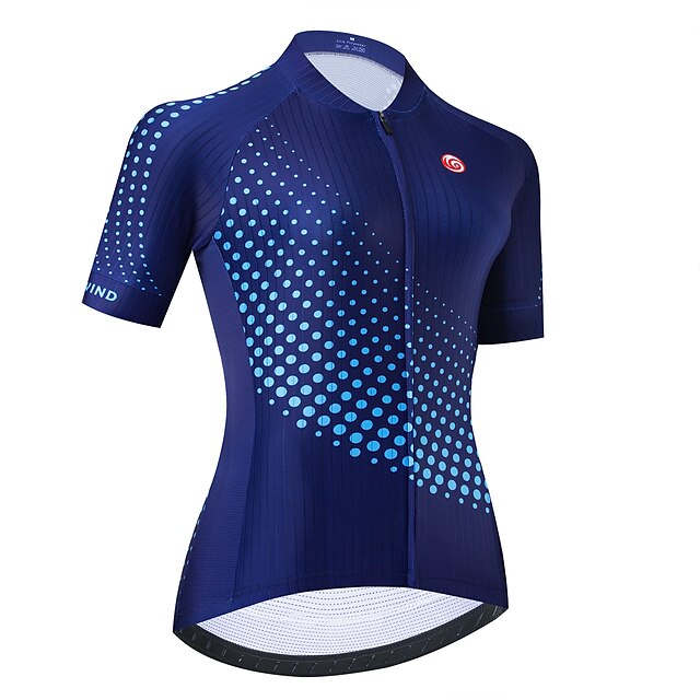 Ladies Cycling Jersey Short Sleeve Summer Breathable MTB Road Bike  Tops Womens 