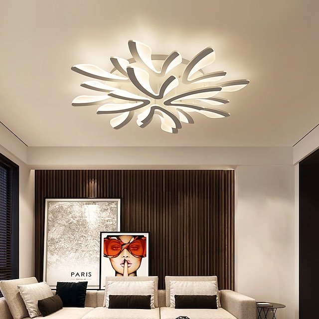 Led Dimmable Ceiling Light Modern Dandelion Nordic Style Acrylic 