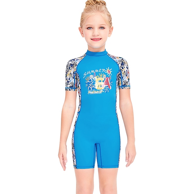 Sports & Outdoors Surfing, Diving & Snorkeling | Dive&Sail Girls Rash Guard Dive Skin Suit UV Sun Protection UPF50+ Breathable S