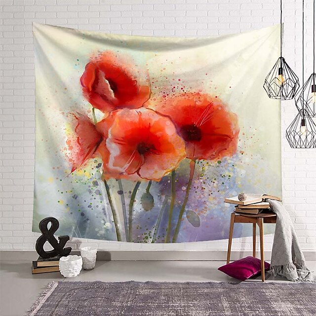 Home & Garden Home Decor | Chinese Ink Painting Style Wall Tapestry Art Decor Blanket Curtain Hanging Home Bedroom Living Room D