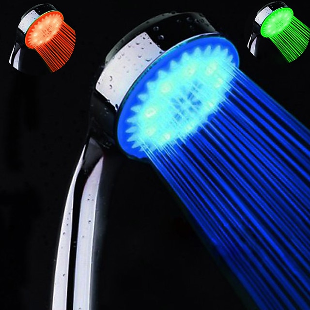  現代的なハンド シャワー クローム機能 - 環境に優しい / LED, シャワー ヘッド / グレード abs / 円形 / 水流 / # / #