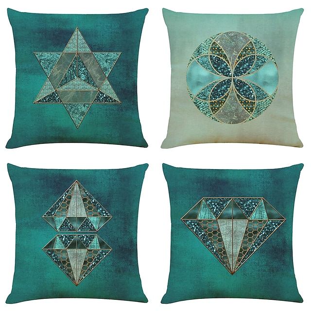 Home & Garden Home Decor | Cushion Cover 4PC Soft Decorative Square Throw Pillow Cover Cushion Case Pillowcase for Sofa Bedroom 