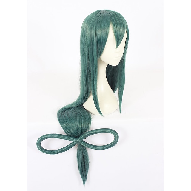 Beauty & Hair Wigs & Hair Pieces | My Hero Academia Boko No Hero Asui Tsuyu Cosplay Wigs Womens With Bangs With Ponytail 28 inch