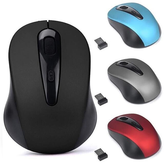  LITBest Mouse Raton Gaming 2.4GHz Wireless Mouse USB Receiver Pro Gamer For PC Laptop Desktop Computer Mouse Mice Laser Gaming Mouse / Office Mouse Led Light 1200 dpi 3 Adjustable DPI Levels 3 pcs Key