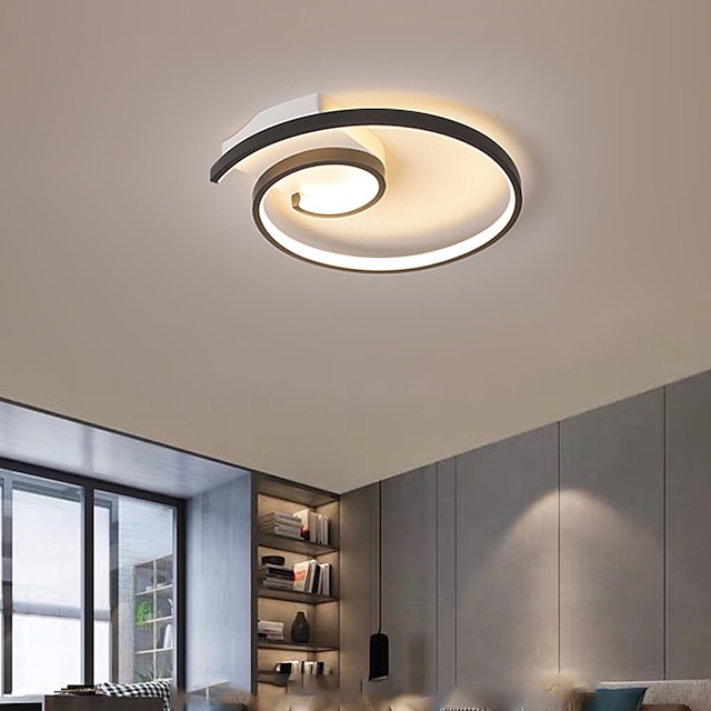  42см 52см светодиодный потолочный светильник круглый спиральный дизайн новая лампа для спальни светодиодная новая мода простой потолочный светильник для комнаты персонализированные алюминиевые лампы