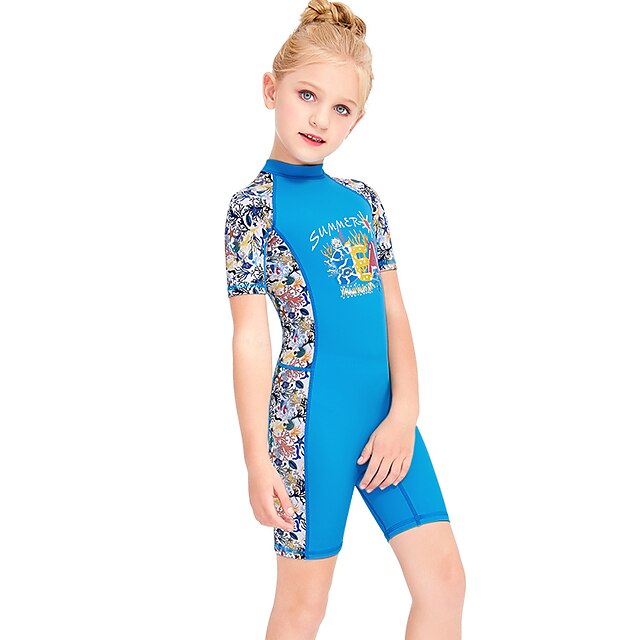 Sports & Outdoors Surfing, Diving & Snorkeling | Dive&Sail Girls Rash Guard Dive Skin Suit UV Sun Protection UPF50+ Breathable S