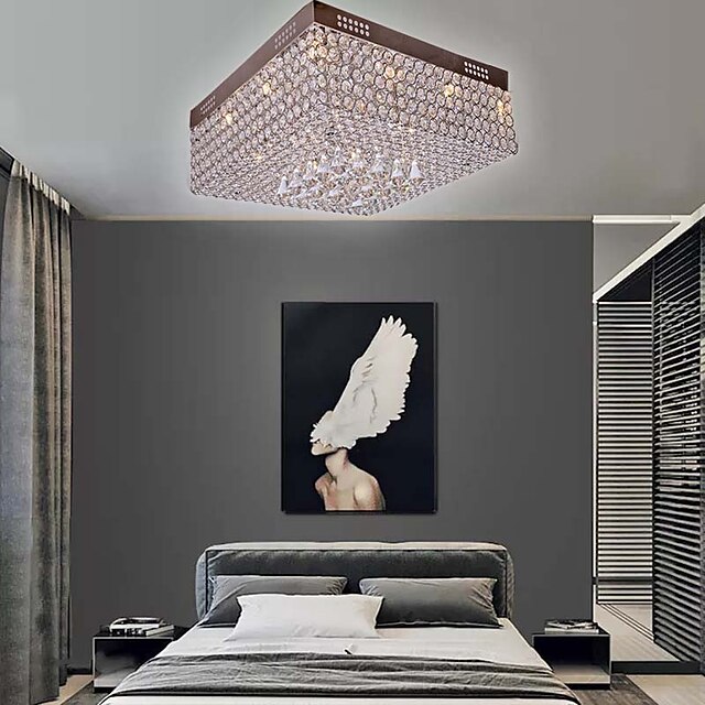  50 cm Kristal LED Plafond Lampen Galvanisch verzilveren Modern eigentijds 110-120V 220-240V / G4