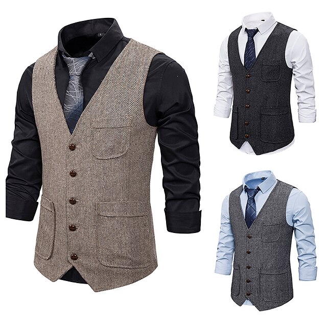 Vintage 1920s Masquerade Vest Waistcoat Outerwear The Great Gatsby Men ...