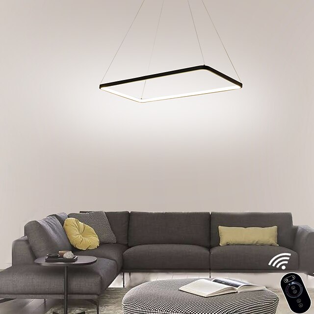  1-Light 40 cm Bulb Included / Adjustable / Dimmable Pendant Light Metal Acrylic Linear Painted Finishes Modern Contemporary 110-120V / 220-240V