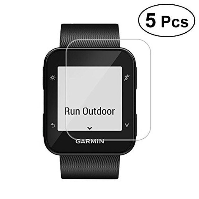 

5 pack Garmin forerunner 35 tempered glass, 9h hardness Smartwatch Screen Protector full coverage 0.26mm 2.5d hd Smartwatch Screen Protector protective film for garmin forerunner 35