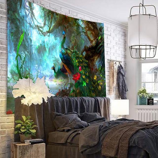 Home & Garden Home Decor | Dream Forest Pattern Tapestry Wall Hanging Tapestry Wall Carpet Wall Art Wall Decoration Tapestry Wal