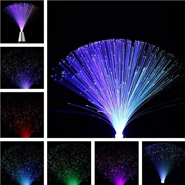 LED Fiber Optic Night Light Lamp Color Changing Decoration Light