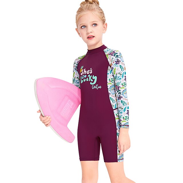 Sports & Outdoors Surfing, Diving & Snorkeling | Dive&Sail Girls Rash Guard Dive Skin Suit UV Sun Protection UPF50+ Breathable L