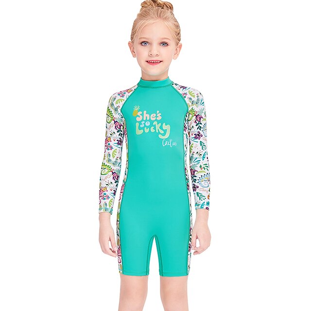 Sports & Outdoors Surfing, Diving & Snorkeling | Dive&Sail Girls Rash Guard Dive Skin Suit UV Sun Protection UPF50+ Breathable L