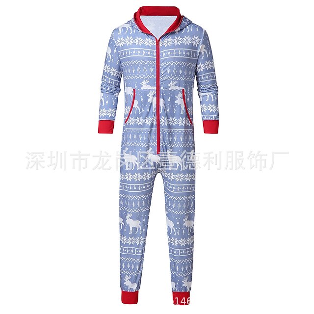 Toys & Hobbies Cosplay & Costumes | ladies pyjamas set christmas printed santa costume hooded onesies for women xmas jumpsuit re