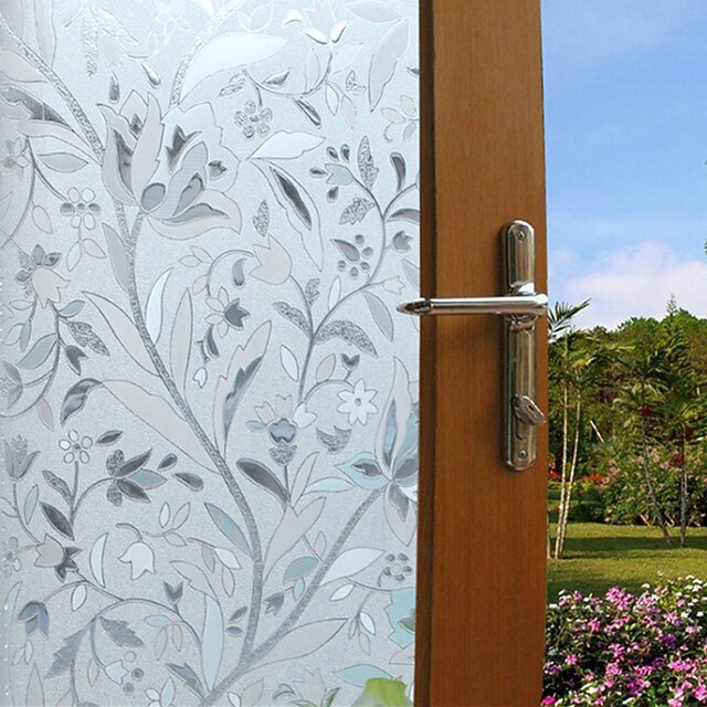 Glass Window Film Window Film Stickers Decoration Floral PVC / Vinyl
