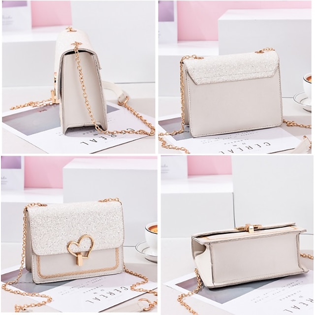 Women's Shoulder Strap Crossbody Bag PU Leather Party Daily Solid Color ...