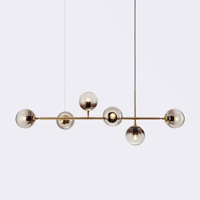 Lights & Lighting Pendant Lights | 120 cm Nordic Pendant Light Globle Metal Electroplated Modern 110-120V 220-240V - OH70762