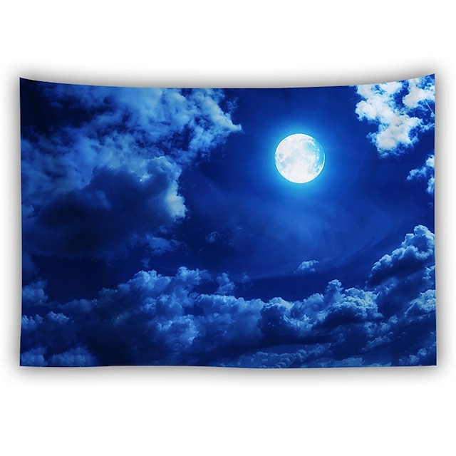 Home & Garden Home Decor | black tapestry wall hanging moon stars tapestry starry sky tapestries for bedroom living room decorat