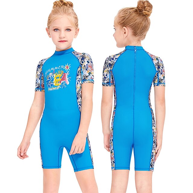 Sports & Outdoors Surfing, Diving & Snorkeling | Dive&Sail Girls Rash Guard Dive Skin Suit UV Sun Protection UPF50+ Breathable S