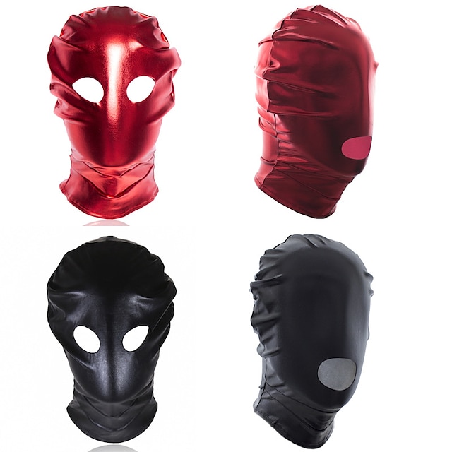  Zentai-kostymer Mask Huddräkt Vuxna Cosplay-kostymer Cosplay Halloween Herr Dam Ensfärgat Halloween Karnival Maskerad