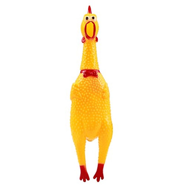 screaming chicken toy, rubber squeezing & squawking funny toy for kids ...