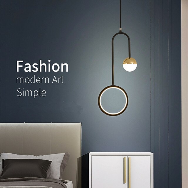 Lights & Lighting Pendant Lights | 21cm LED Pendant Light Modern Nordic Circle Ring Simple Corridor Corridor Bedroom Living Room