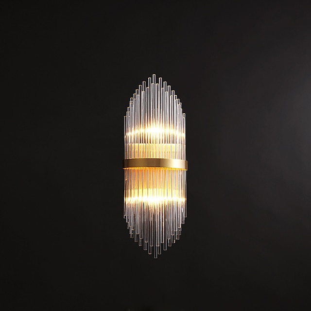  cristal moderno estilo nórdico lámparas de pared apliques de pared sala de estar dormitorio aplique de cristal 220-240v