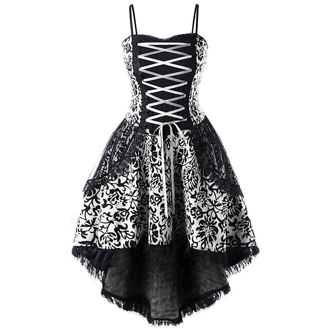 Robe Gothique Femme Médiévale – Manches Chauve-souris – Pour Halloween Et Soirées Costumées