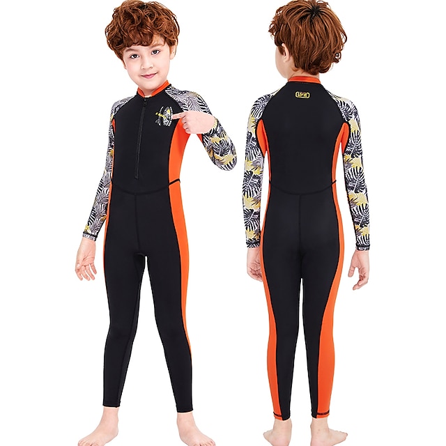 Sports & Outdoors Surfing, Diving & Snorkeling | Boys Girls Rash Guard Dive Skin Suit UV Sun Protection Breathable Quick Dry Ful