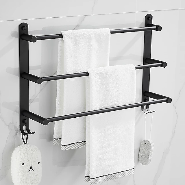 Towel Bar Multilayer / New Design / Creative Modern / Traditional Stainless Steel 1PC - Bathroom / Hotel bath 3-towel bar Wall Mounted 10