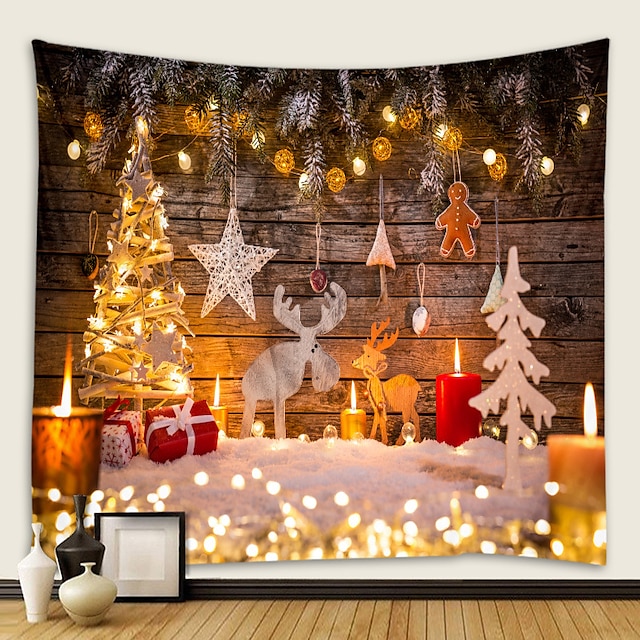 Home & Garden Home Decor | Christmas Santa Claus Holiday Party Wall Tapestry Art Decor Blanket Curtain Picnic Tablecloth Hanging