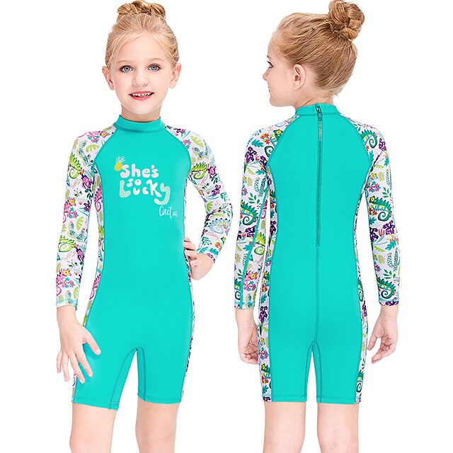 Sports & Outdoors Surfing, Diving & Snorkeling | Dive&Sail Girls Rash Guard Dive Skin Suit UV Sun Protection UPF50+ Breathable L