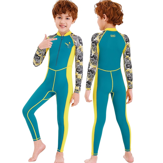 Sports & Outdoors Surfing, Diving & Snorkeling | Boys Girls Rash Guard Dive Skin Suit UV Sun Protection Breathable Quick Dry Ful