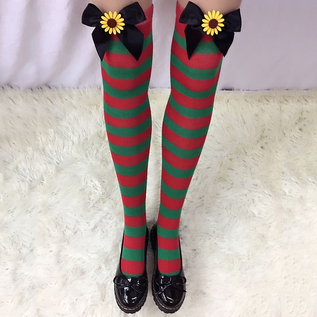 Toys & Hobbies Cosplay & Costumes | Santa Claus Masquerade Womens Adults Costume Party Christmas Christmas Cotton Socks - YO6907