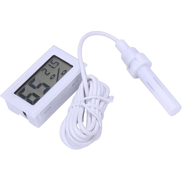  Mini digital lcd interno conveniente sensor de temperatura medidor de umidade termômetro higrômetro calibre