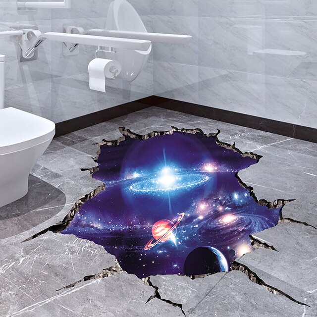 kosmische Galaxie Wandtattoos 3d magische Milchstraße Weltraum Satellit