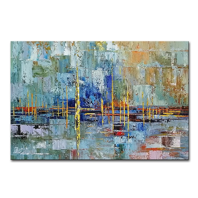 Home & Garden Wall Art | Mintura Large Size Hand Painted Abstract Oil Painting on Canvas Modern Wall Art Picture For Home Decora