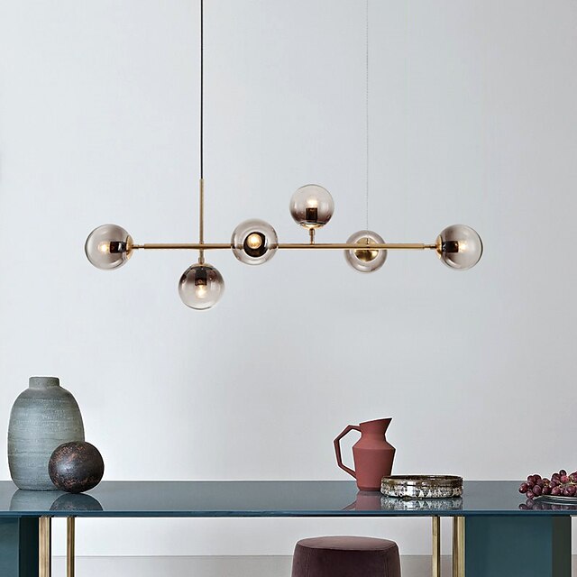 Lights & Lighting Pendant Lights | 120 cm Nordic Pendant Light Globle Metal Electroplated Modern 110-120V 220-240V - OH70762