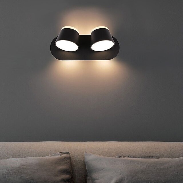  lightinthebox applique murale intérieure émettant de la lumière double face LED lampe murale rotative à intensité variable nordique moderne créative chambre chevet hôtel salon ac110-240v