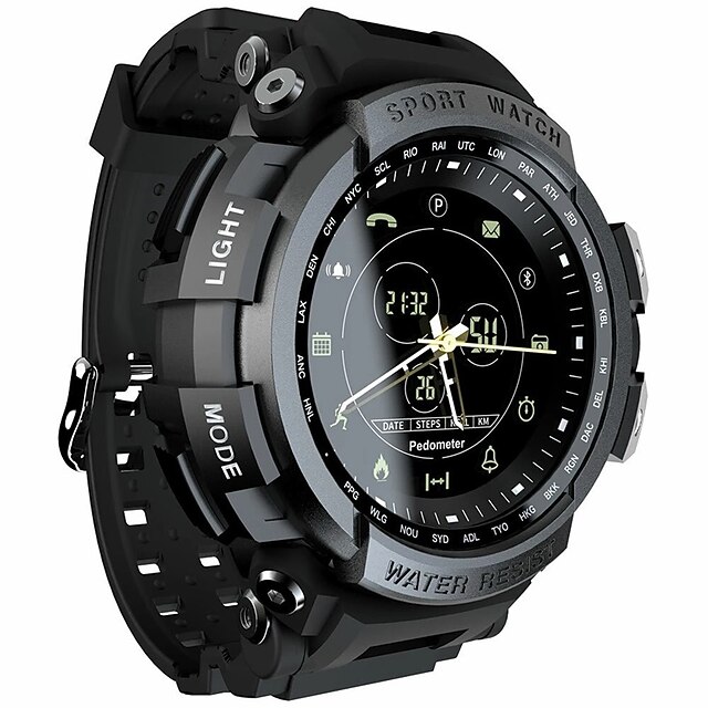 LOKMAT MK28 Smart Watch 1.14 inch Smartwatch Fitness Running Watch  Bluetooth Pedometer Call Reminder Sleep Tracker Compatible with Android iOS  Men Camera Control IP68 55mm 8344476 2022 – $29.39