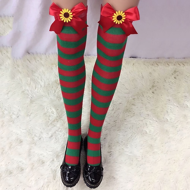 Toys & Hobbies Cosplay & Costumes | Santa Claus Masquerade Womens Adults Costume Party Christmas Christmas Cotton Socks - YO6907