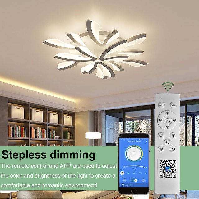 LED Dimmable Ceiling Light Modern Dandelion Nordic Style Acrylic