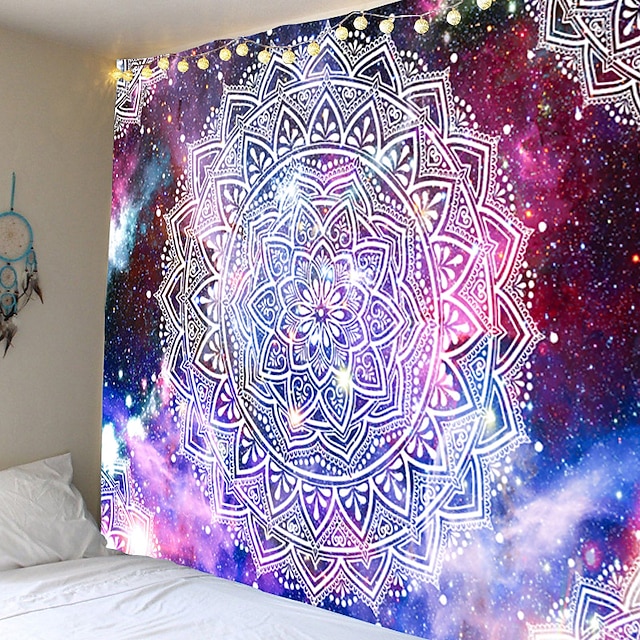 Beautiful Purple Scenery Hippie Tapestry Wall Hanging Room Bedspread Art Decor 