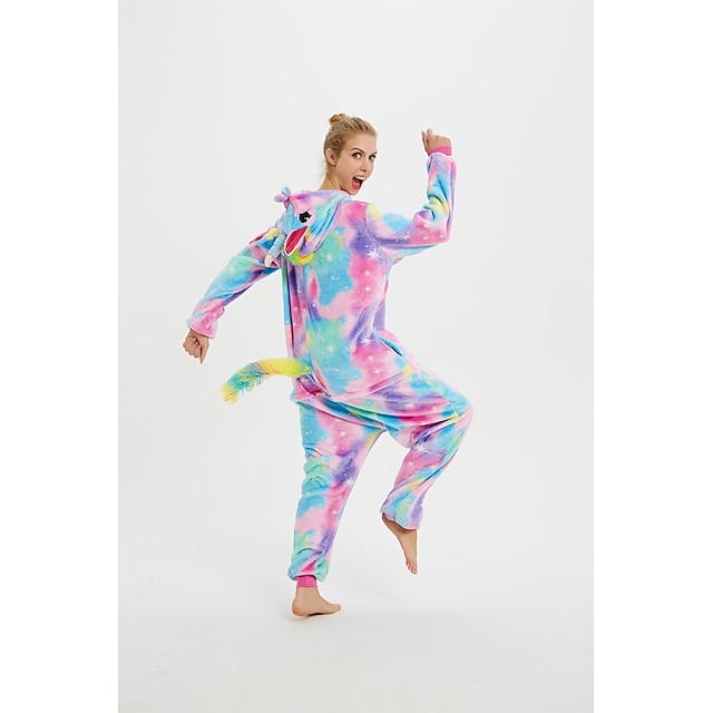 Toys & Hobbies Cosplay & Costumes | Kids Adults Kigurumi Pajamas Unicorn Flying Horse Onesie Pajamas Flannel Fabric Purple Cospl