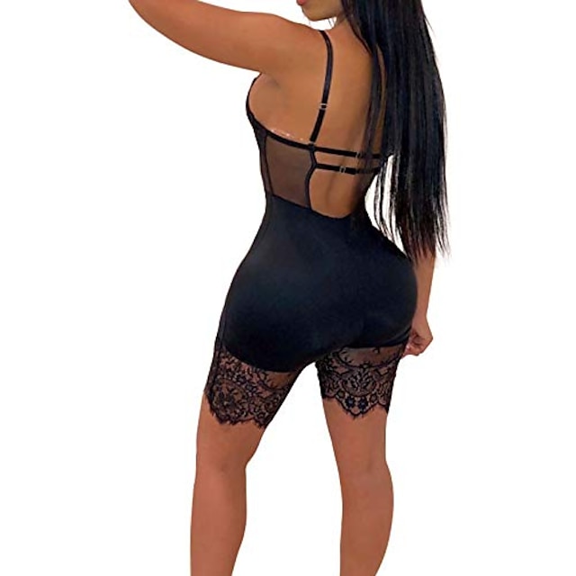 Corset Women's Bodysuits Shapewears Office Christmas Halloween Wedding Party Plus Size Black Spandex Sport Seamless Sexy Seamed Lace Up Backless Classic Tummy Control Pure Color Summer Spring Fall