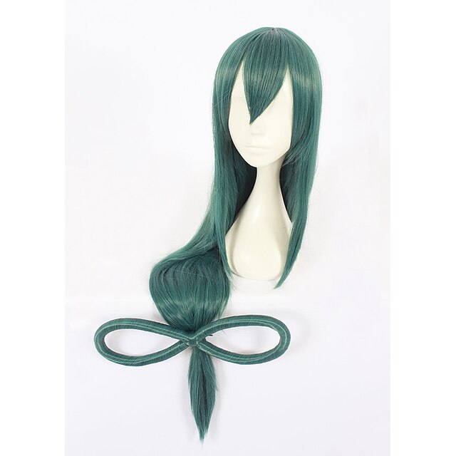 Beauty & Hair Wigs & Hair Pieces | My Hero Academia Boko No Hero Asui Tsuyu Cosplay Wigs Womens With Bangs With Ponytail 28 inch