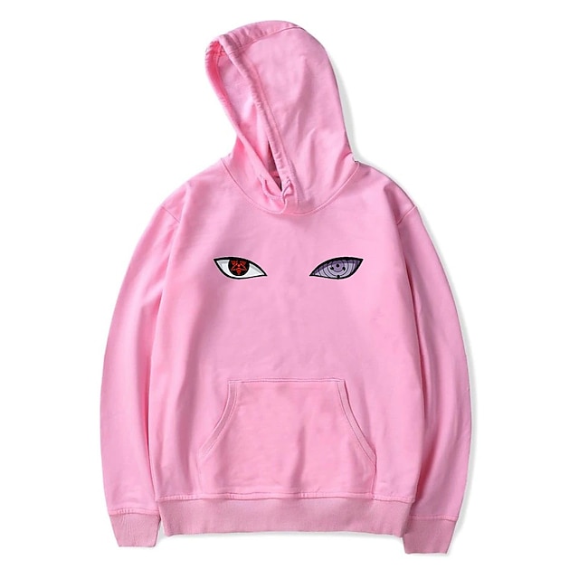 Mens Clothing Mens Hoodies & Sweatshirts | 2018 harajuku anime hoodies naruto uchiha uzumaki hatake eyes printing pullover sweat